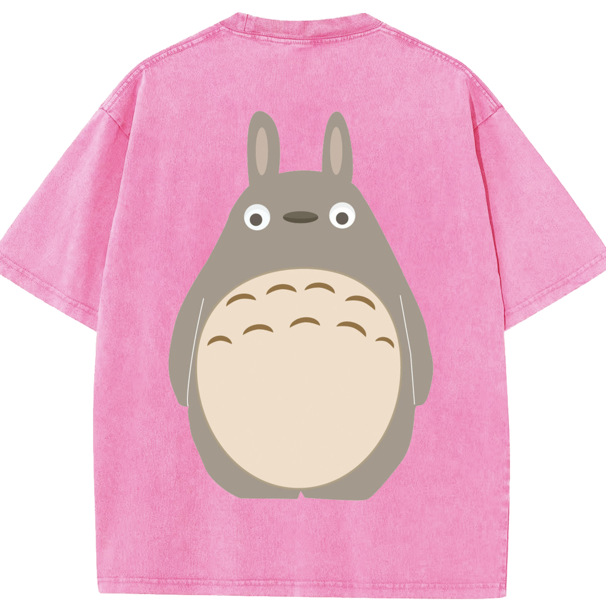 （画像用） となりのトトロ 草壁メイ 草壁サツキ My Neighbor Totoro Satsuki Kusakabe Mei Kusakabe 綿100% ヴィンテージ風 半袖Tシャツ（背面プリント）